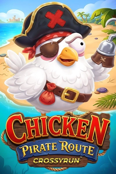 Πιράτης κοτόπουλο στο Chicken Pirate Route Crossyrun παιχνίδι