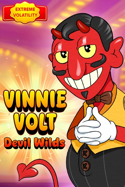 Καρτούν διάβολος Vinnie Volt Devil Wilds με κόκκινη μύτη και κερατάς